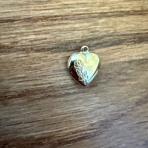 Solid 14k Gold Heart Rose Charm from Doen Store